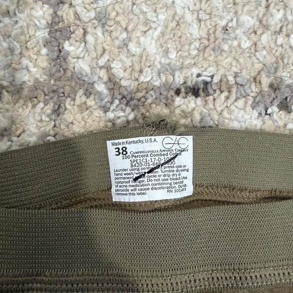 CAC Military Green Briefs Size 38" - Picture 2 of 3